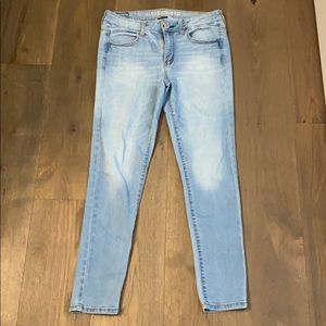 American Eagle size 10 blue jeggings